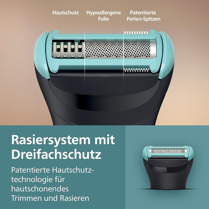 Philips Bodygroom 5000er-Serie – Herrentrimmer mit Dreifachschutz-Rasiersystem, trimmen und rasieren
