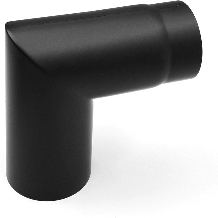 raik Rauchrohrbogen/Ofenrohrbogen 90° zweiteilig Durchmesser 130 mm Stahlblech 2 mm Schwarz SH007-13