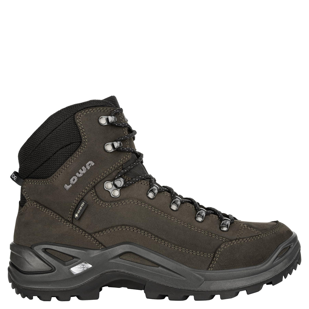 LOWA Wanderstiefel Renegade GTX MID Ws wasserdicht 42.5 EU Dunkelbraun Schwarz, 42.5 EU Dunkelbraun