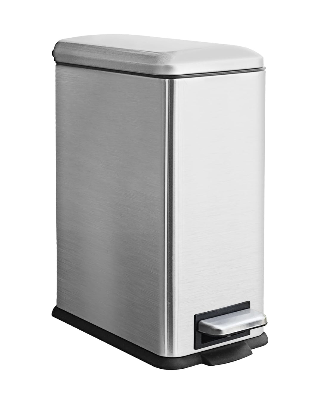 Mülleimer mit Deckel 10L,Edelstahl Mülleimer Bad,Klein Abfalleimer Bad,Tretmülleimer Edelstahl für B