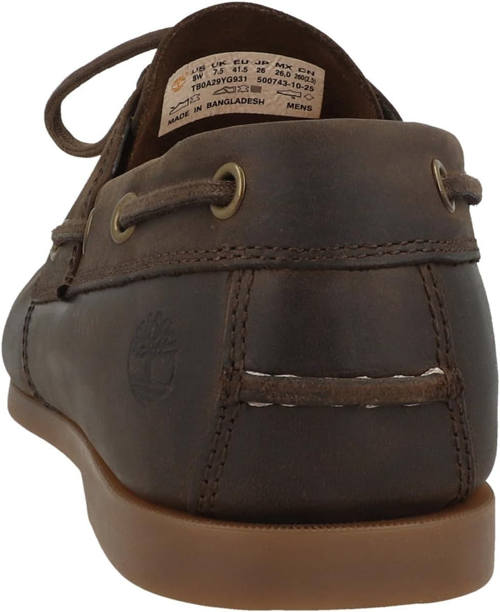 Timberland Herren Cedar Bay 2 Eye Boat ShoeBoat Shoe 41 EU Weit Dk Brown Full Grain, 41 EU Weit Dk B