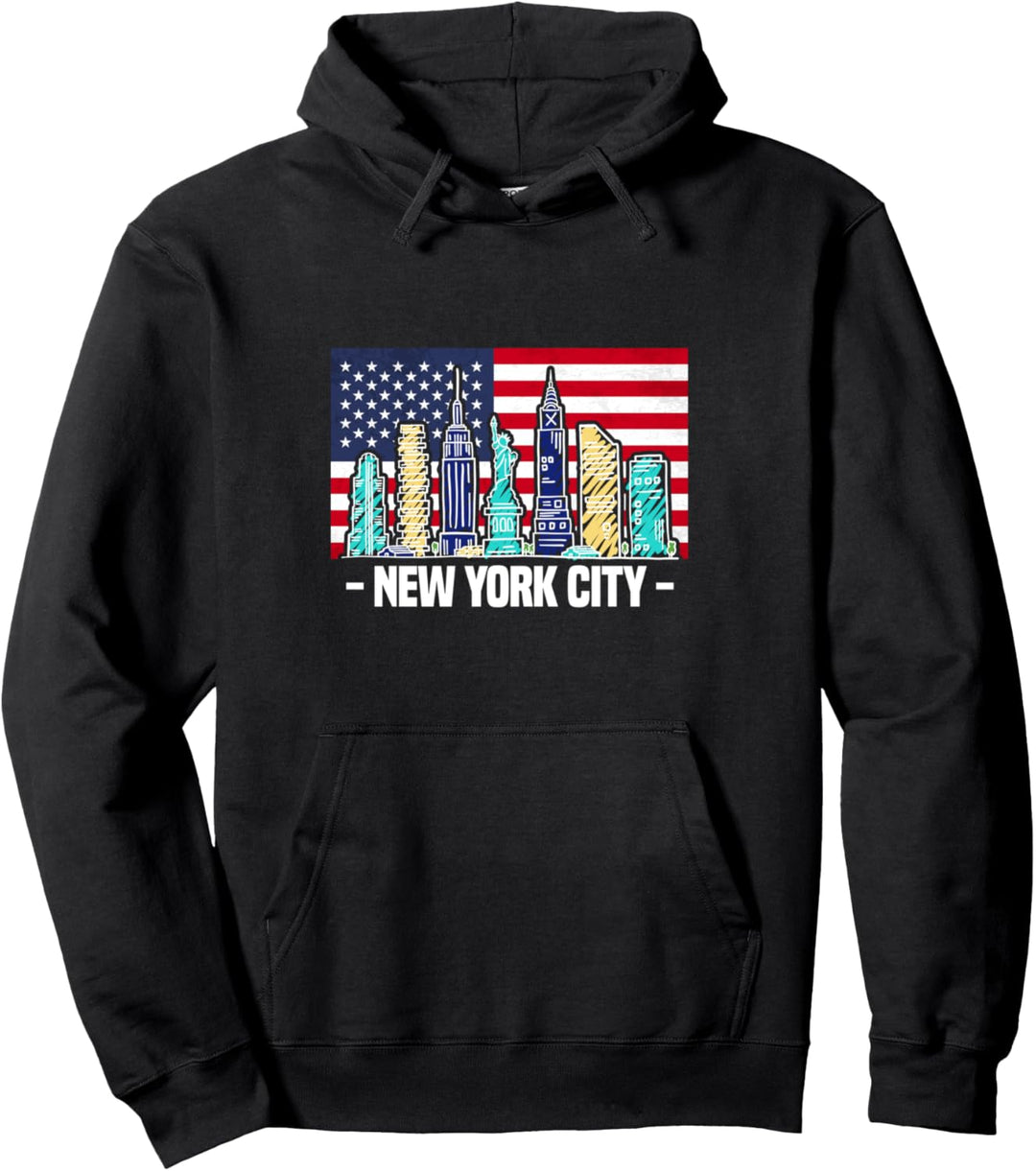 The skyline of NEW YORK CITY Pullover Hoodie