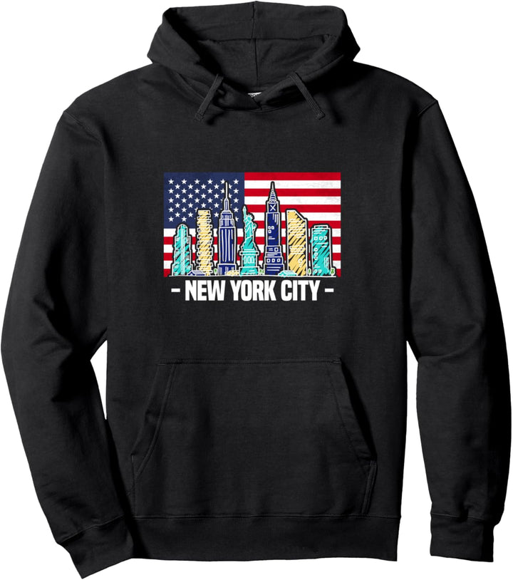 The skyline of NEW YORK CITY Pullover Hoodie