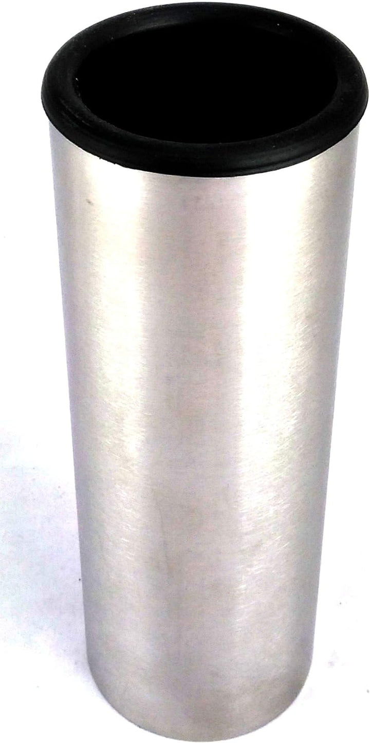 designgrab Grablampe Royal aus Edelstahl mit Kreuz auf der Tür und Grabvase Tube
