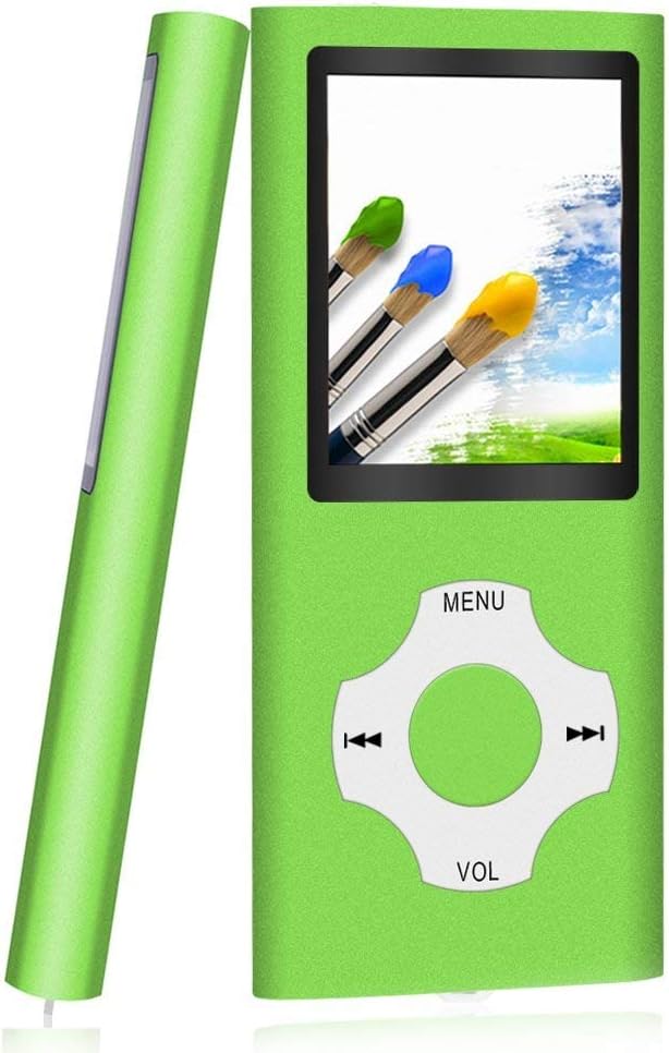 Hotechs MP3-Player/MP4-Player, MP3-Player mit 32 GB Speicherkarte, schlankes Design, digitales LCD-D