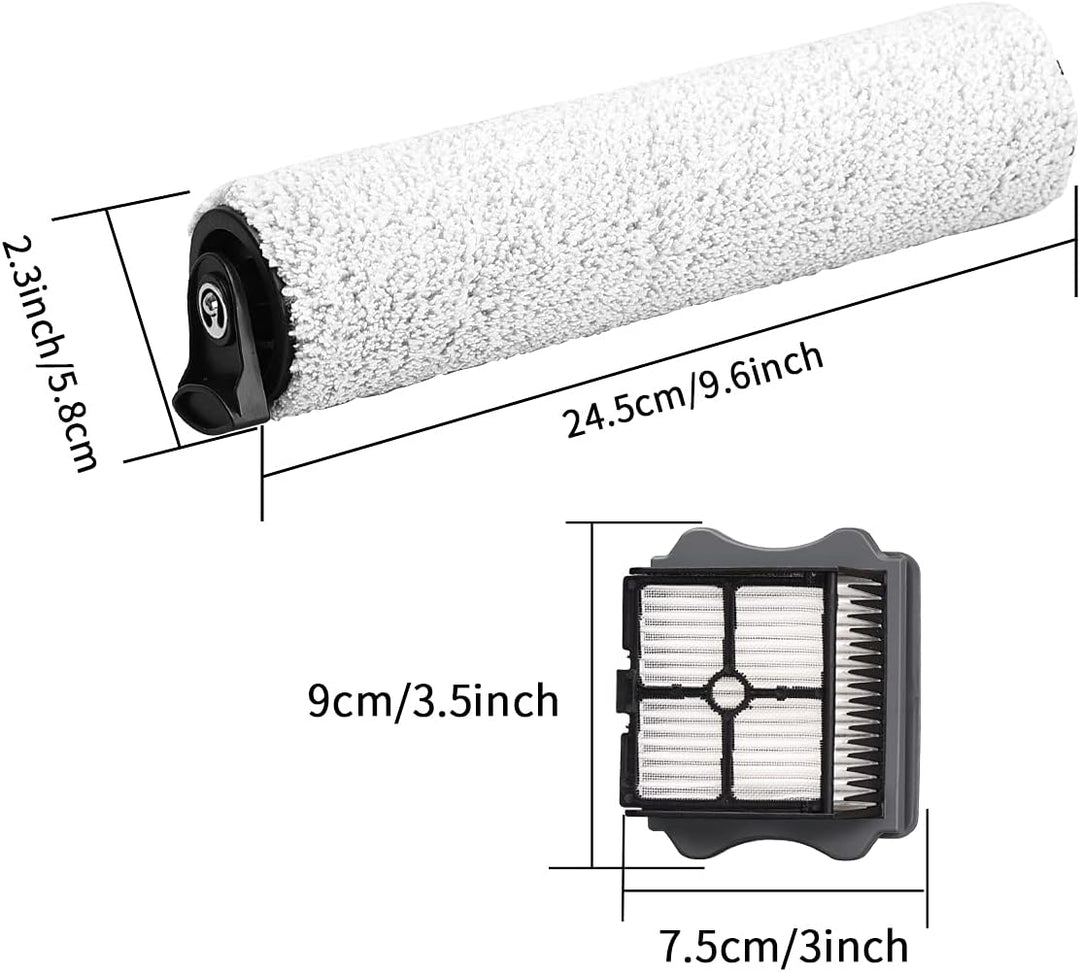 7 Stück Bürstenrolle für Tineco Floor One S3 Filter für iFloor 3 Nass-und Trockensauger Ersatzteile