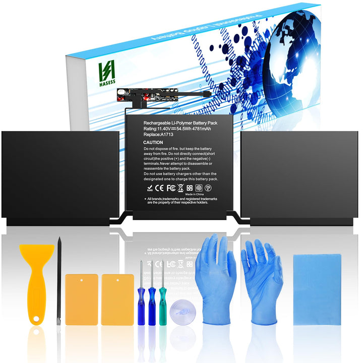 A1713 Akku kompatibel mit Mac Book Pro 13 Zoll A1708 A1713 Ende 2016 Mitte 2017 Version EMC 3164 297