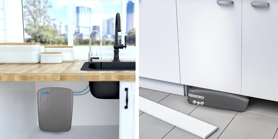 Czysta Kropla RO7 Slim Untertisch Umkehrosmose Wasserfilter 7 Stufiges Filtersystem mit Mineralisier