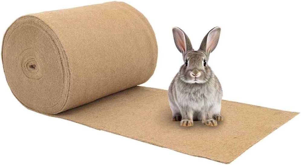 vidaXL Nagermatte Hanf 0,5x25 m 5 mm, Nagerteppich, Nagermatte 100% Hanf, Hanfmatte für Nagetiere, H