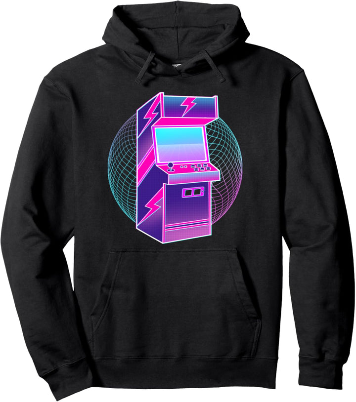 Retro Video Game Japanese Otaku Aesthetic Vaporwave Art Pullover Hoodie