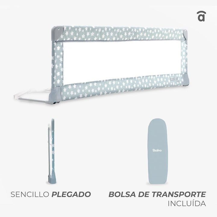 ASALVO 151505.0 Bettgitter 150 x 43,5 cm, Weiss Weiss, Weiss