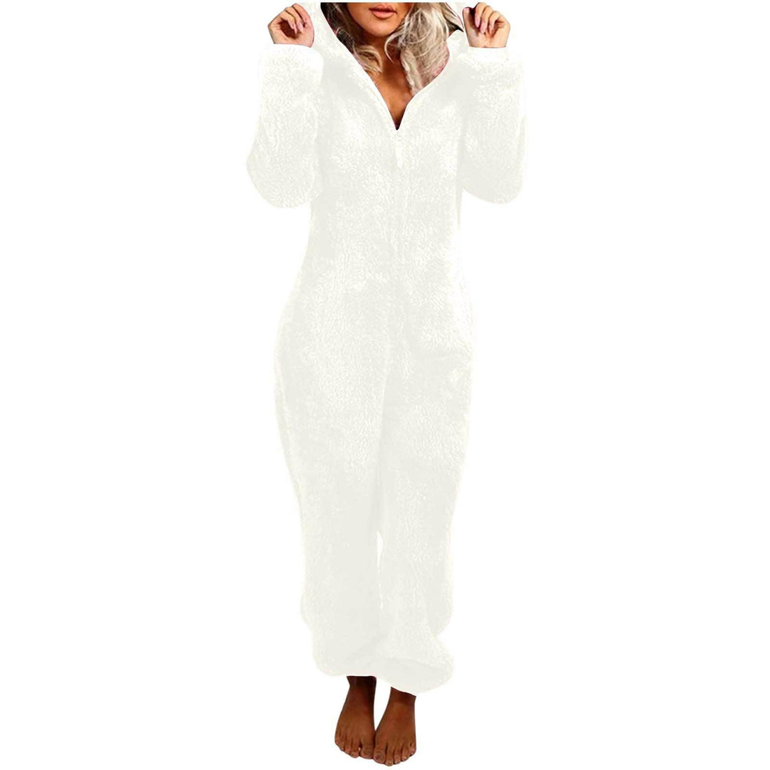 Jumpsuit Damen Winter Warm Overall Teddy Fleece Einteiler Damen Grosse Grösse Jumpsuit Teddy Fleece