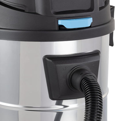 BAUTEC Industriesauger 3.400 W » 80 Liter Edelstahlbehälter » inkl. 10 m Saugschlauch, Düsenset, Hep