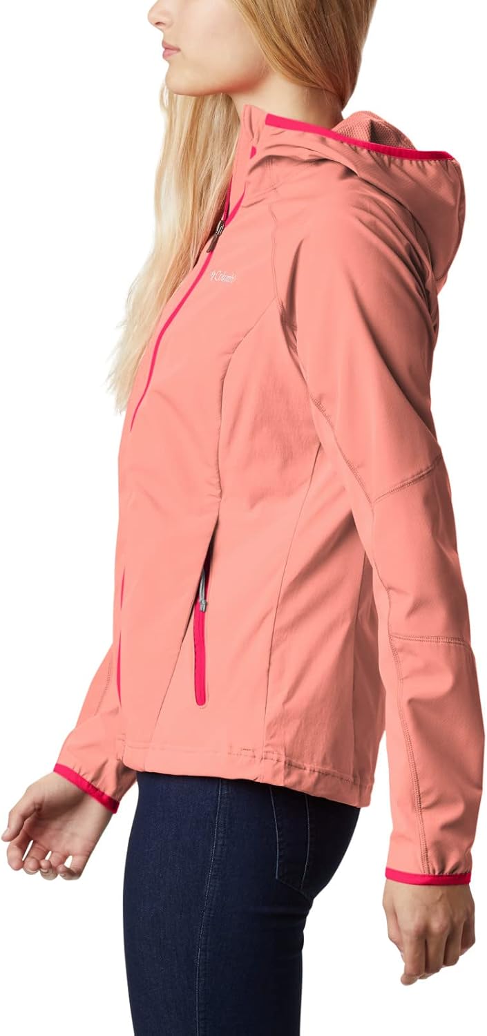 Columbia Damen Softshelljacke Sweet As Hoodie S Coral Reef, S Coral Reef