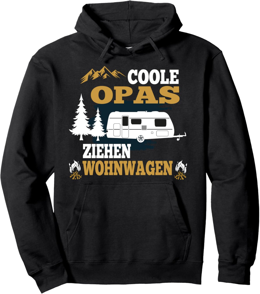 Coole Opas ziehen Wohnwagen Herren Geschenkidee Camping Pullover Hoodie