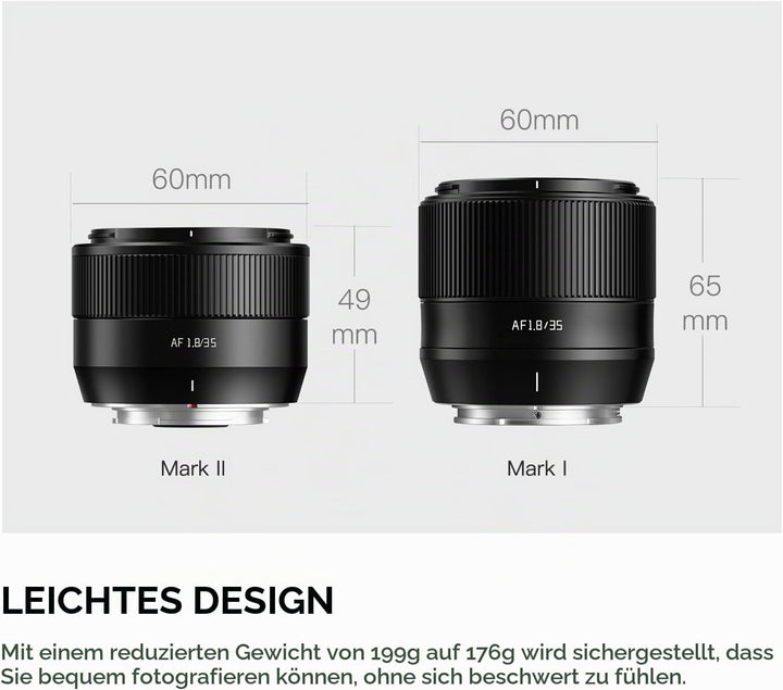 TTARTISAN AF 35 mm F1.8 Mark II Z, APS-C Objektiv, Kulturlandschaft, Autofokus-Objektive für Nikon Z