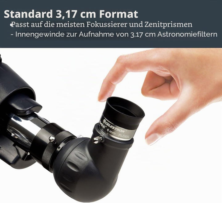 Celestron 93317 1-1/4-6 mm Omni Serie Okular, 6 mm