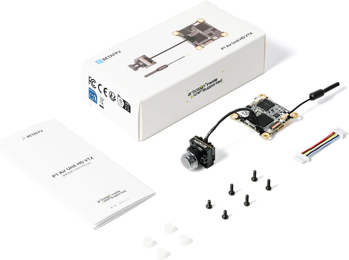 BETAFPV P1 Air Unit HD VTX with 1080P/60FPS, 60ms Low Latency, 5KM Max Range, 1/2.9'' CMOS Sensor, 1