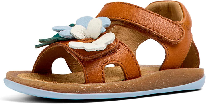 Camper Baby-Mädchen Bicho K800523 Flat Sandal 21 EU Braun 002 Tws, 21 EU Braun 002 Tws