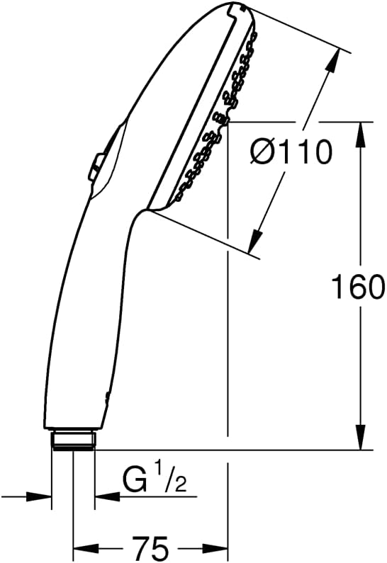 GROHE Tempesta 110 Handbrause 2 Strahlarten