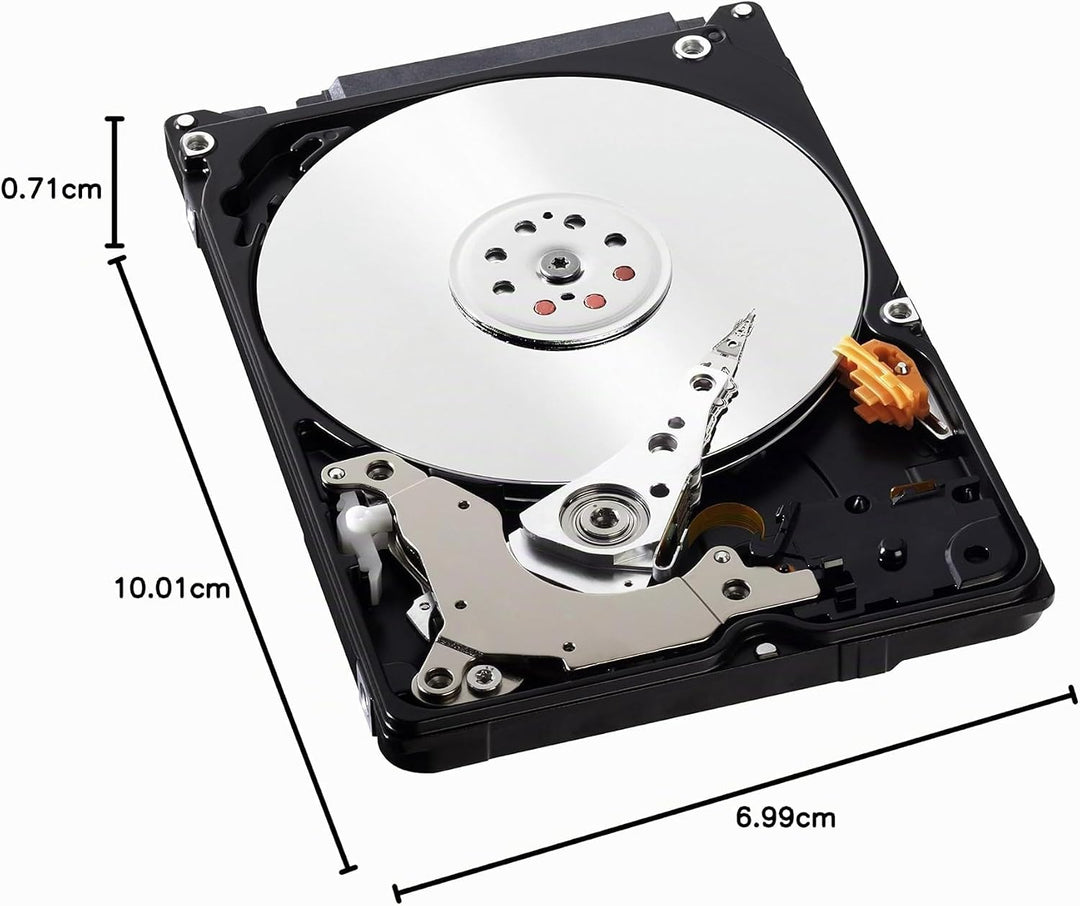WD Blue 500 GB interne mobile Festplatte Slim Version 7 mm Höhe (6,35 cm (2,5 Zoll), 5400rpm, 8MB Ca
