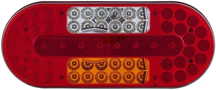 HELLA - Heckleuchte - Valuefit - LED - 12/24V - Anbau/geschraubt - Lichtscheibenfarbe: mehrfarbig -