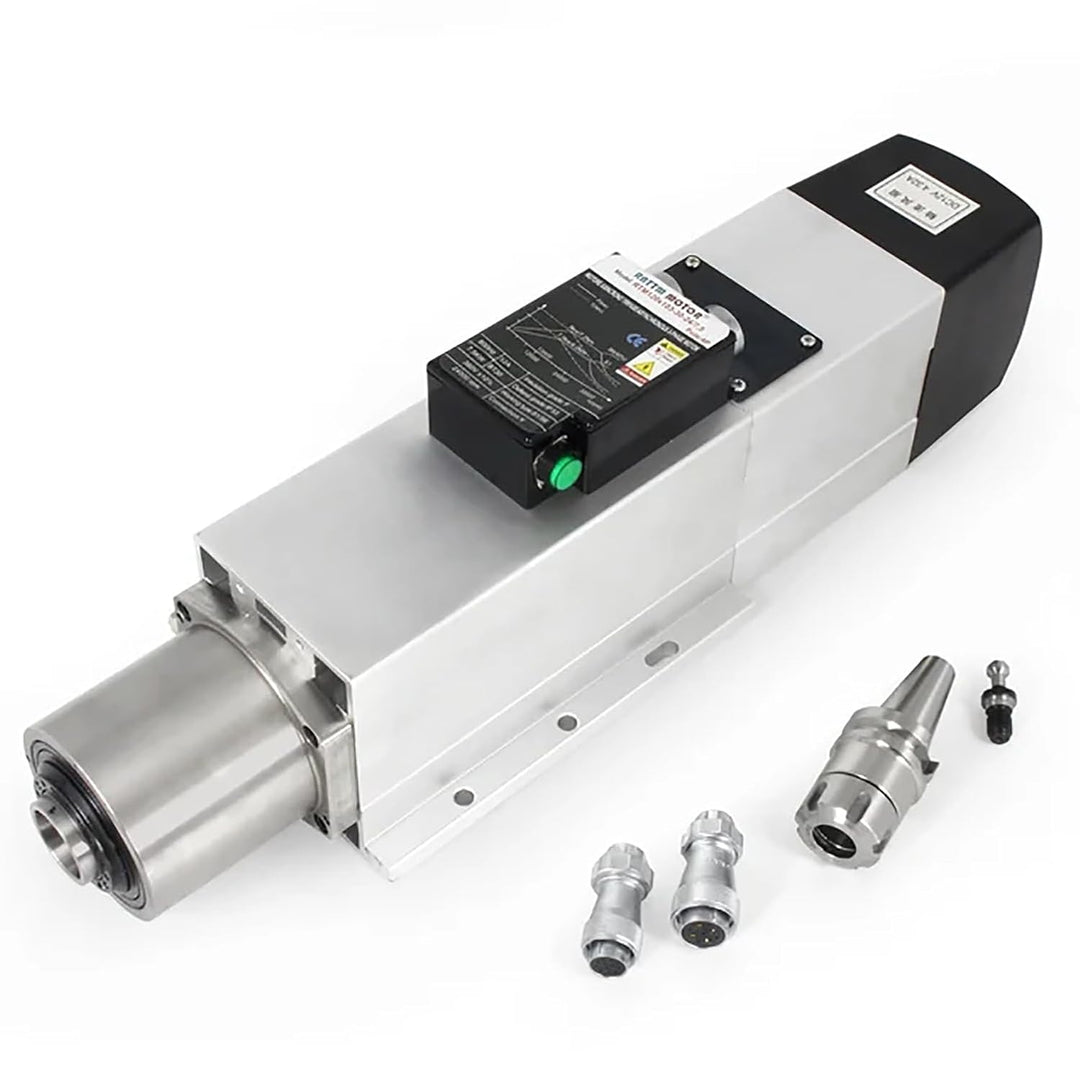 RATTMMOTOR CNC Spindel Kit, 4.5Kw ATC Automatischer Werkzeugwechsel-Spindelmotor BT30 220V Luftkühlu