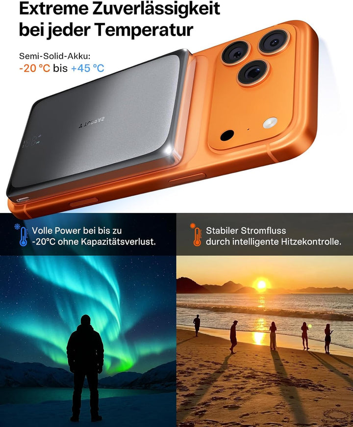 TORRAS MiniMag Pro Powerbank 10000mAh für MagSafe, Ultra Slim Design, Grau | 30W Schnellladen, Semi-