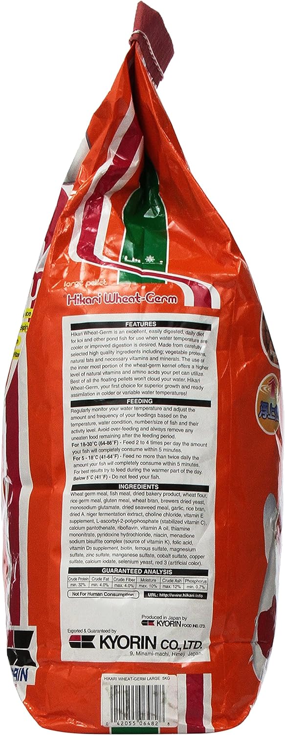 Hikari Wheat-Germ Large 5kg Koifutter 5 kg (1er Pack), 5 kg (1er Pack)