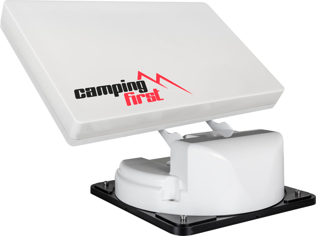 Satmex Flat 2 – Vollautomatische Camping-Antenne (Satelliten-Antenne, für 2 TVs/Receiver, für Carava
