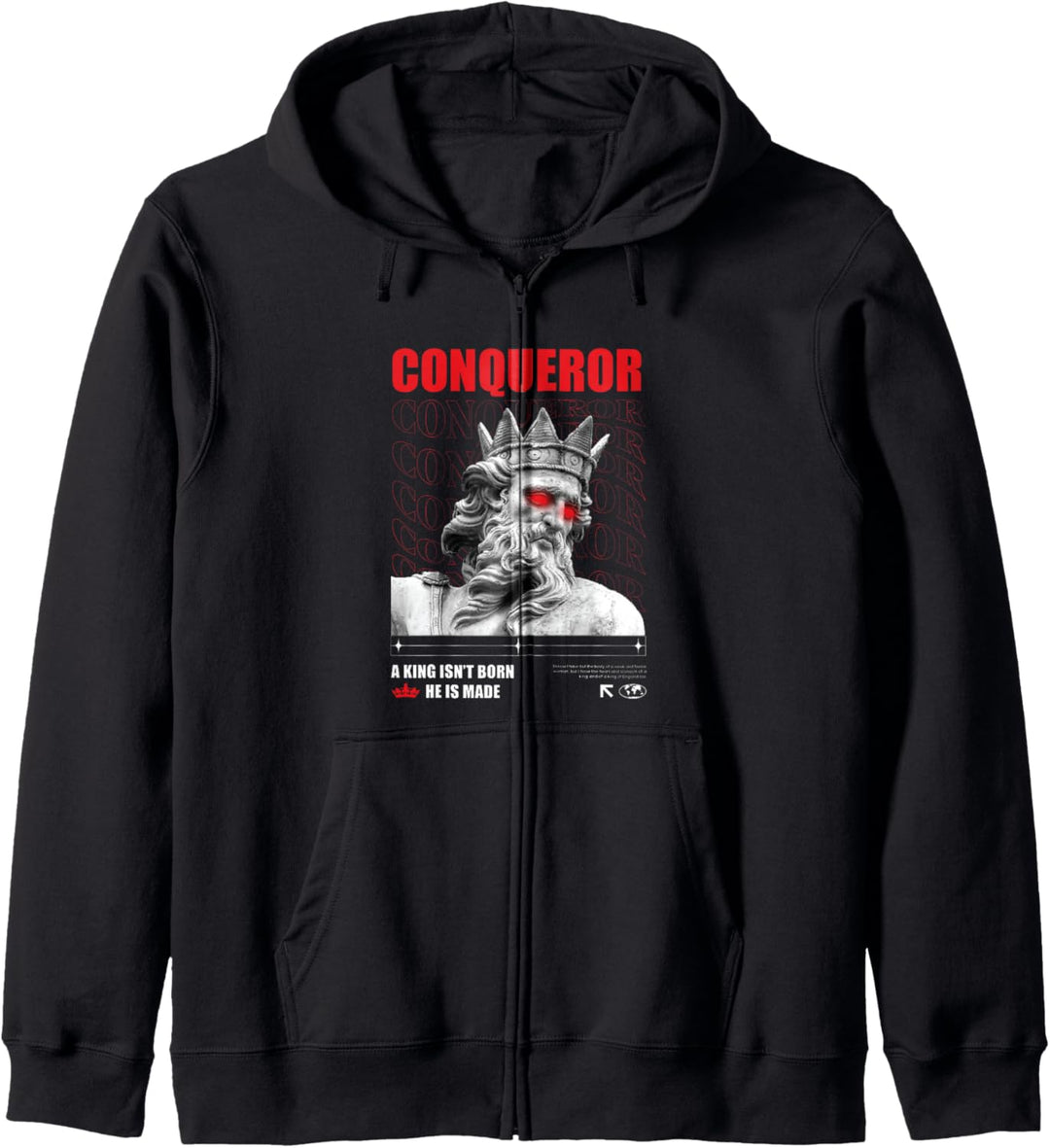 Conqueror Sculpture Greek - Sad Aesthetic Edgy Streetwear Kapuzenjacke