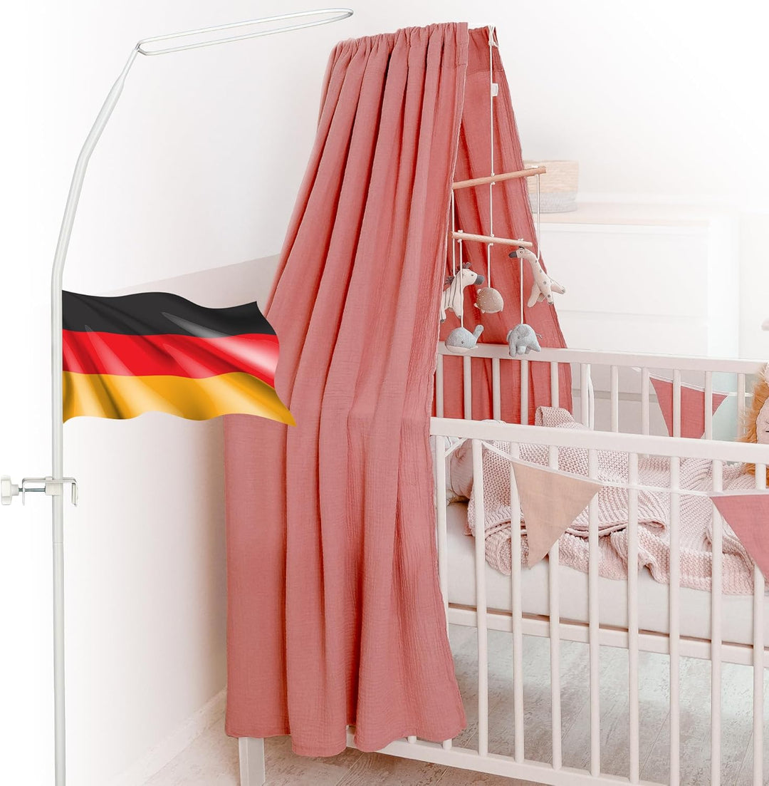 lilimaus Himmelstange Babybett für alle Baby und Kinderbetten - Himmelbett Gestell - Betthimmel Stan
