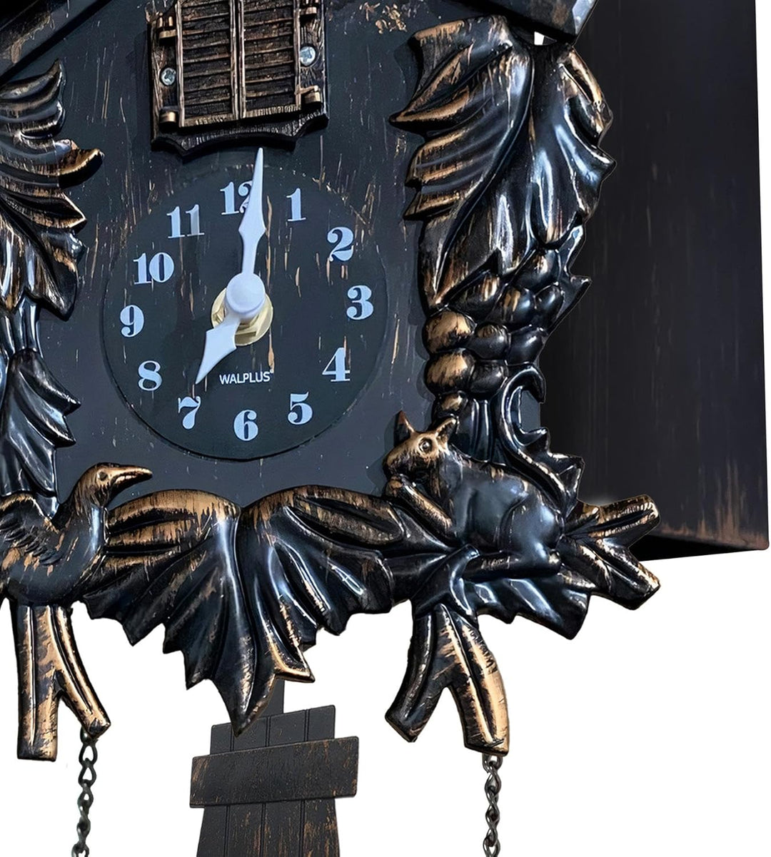 WALPLUS Black Forest Vintage Cuckoo Wanduhr Kuckucksuhr Modern Pendeluhr Kinderwecker Dekoration Jah