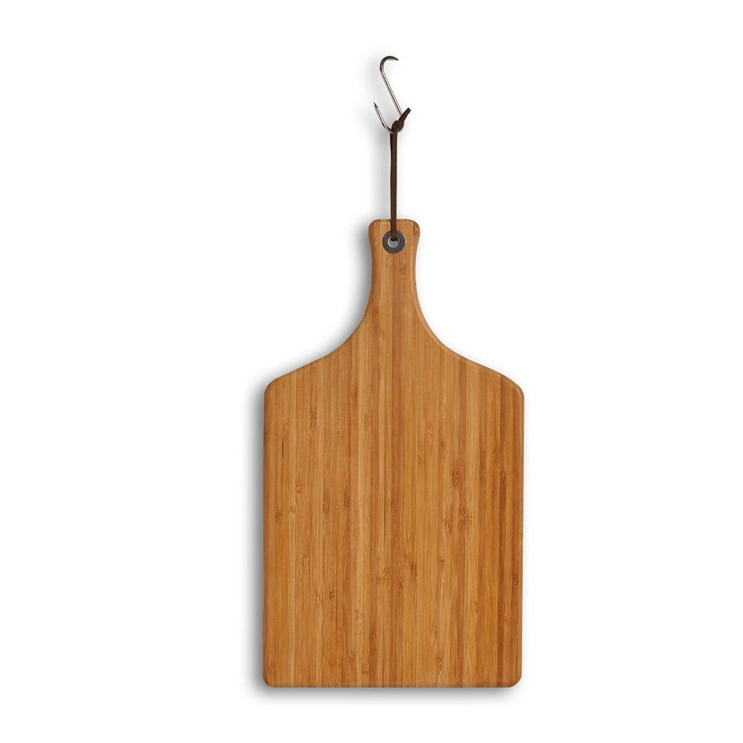 Zeller 25191 Schneide, Servierbrett medium Griff, Bamboo 45L x 25B cm, 45L x 25B cm