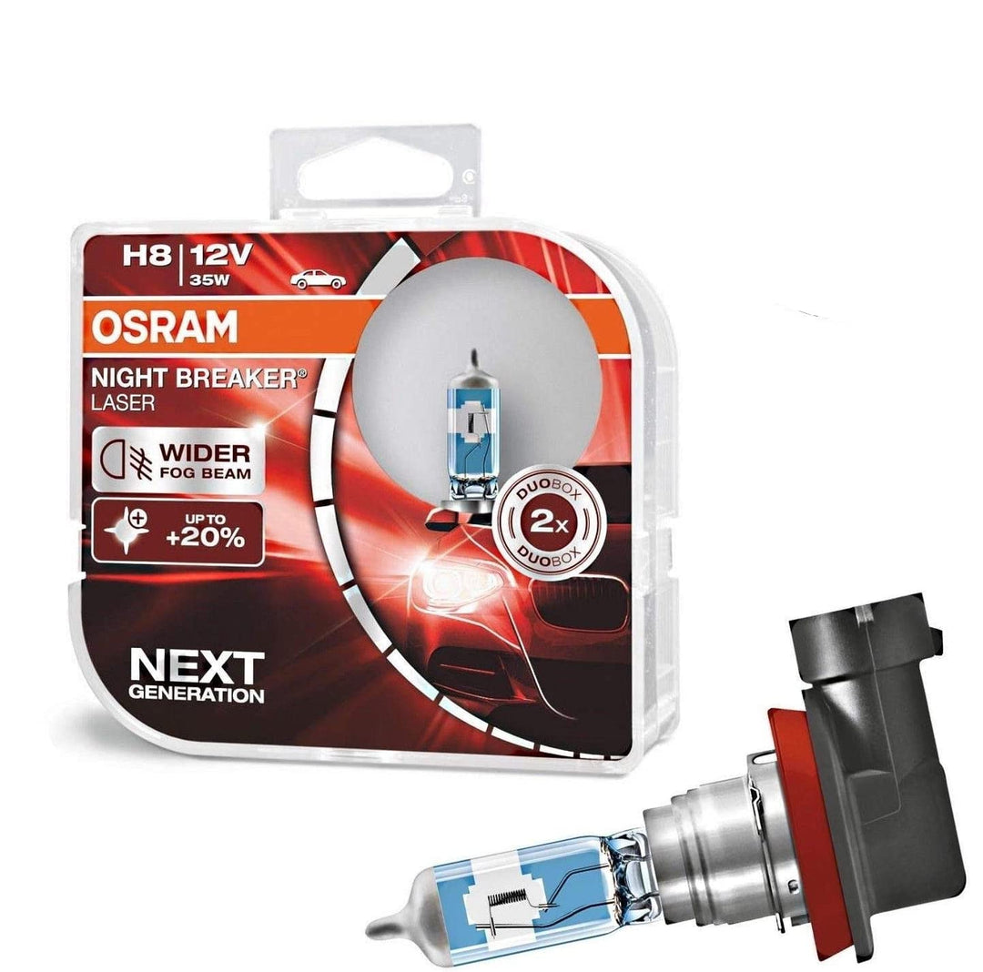 2x Osram H8 35W 12V Night Breaker Laser +150% Next Generation 64212NL-HCB hell Weiss Ersatz Halogen