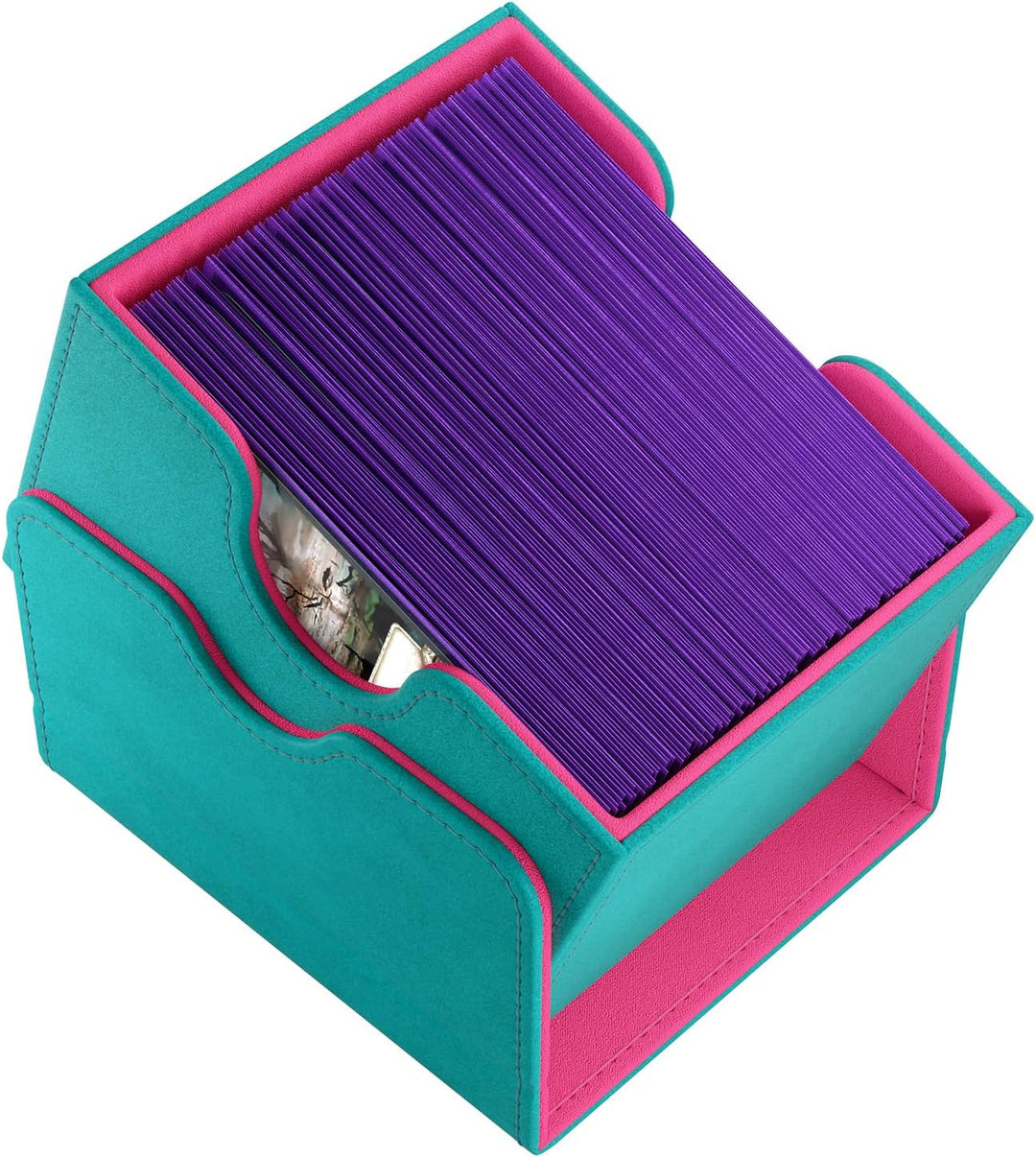 Gamegenic, Sidekick 100+ XL - EXCLUSIVE LINE Teal/Pink, bis zu 100 doppelt gesleevte Karten, Farbe: