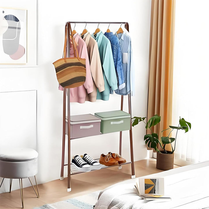 Youyijia Kleiderständer Metall Kleiderstange 60 cm x 151 cm Kleiner Garderobenständer für Schlafzimm