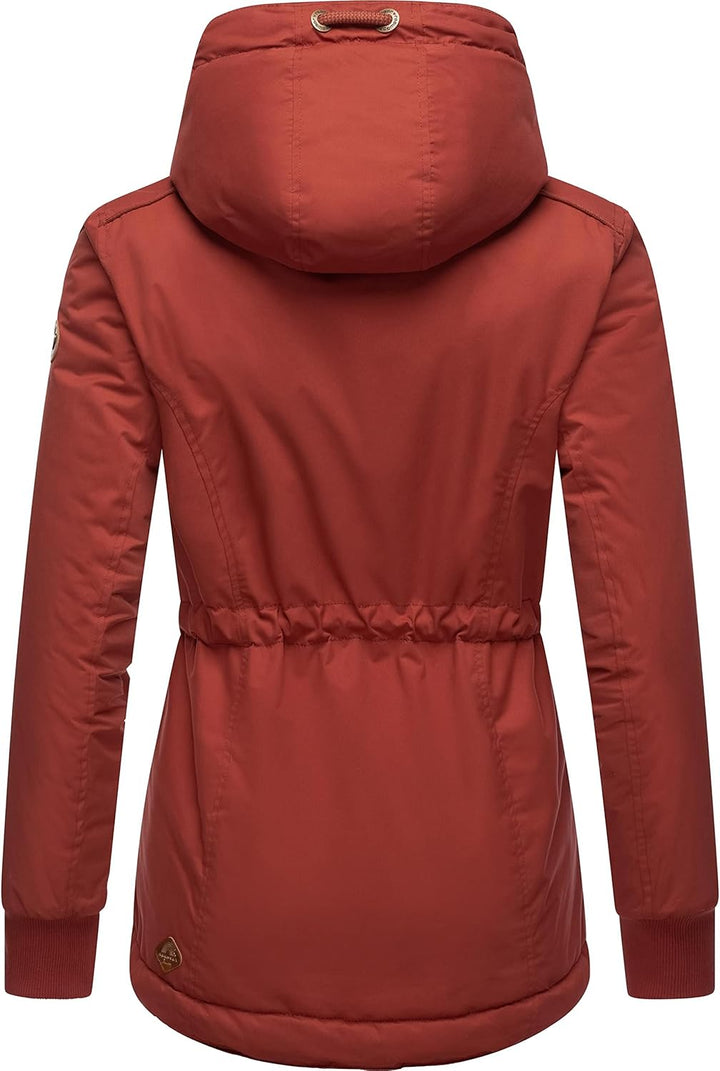 Ragwear Damen Winterjacke Outdoorjacke mit Kapuze YM-Danka XS-6XL S Chili Red22, S Chili Red22