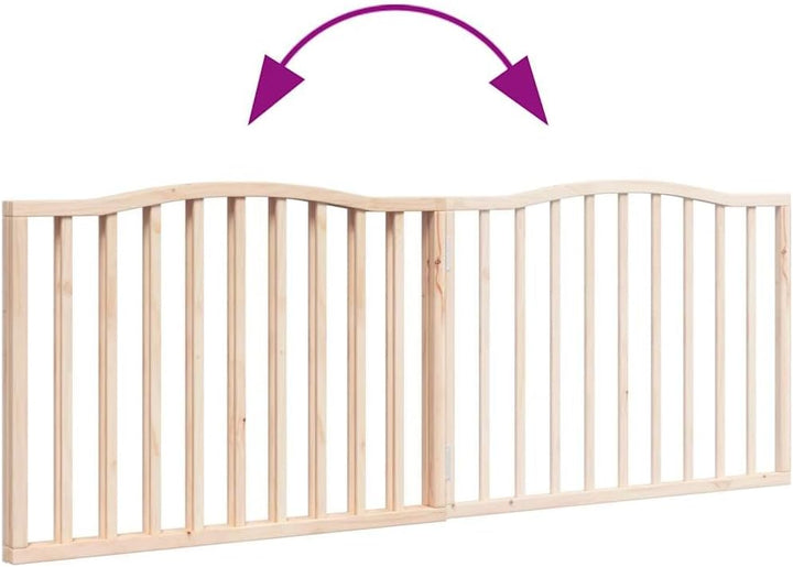vidaXL Hundetor 3-TLG., Hundegitter Faltbar Pflegeleicht, Schutzgitter für Wohnzimmer Küche Treppe,