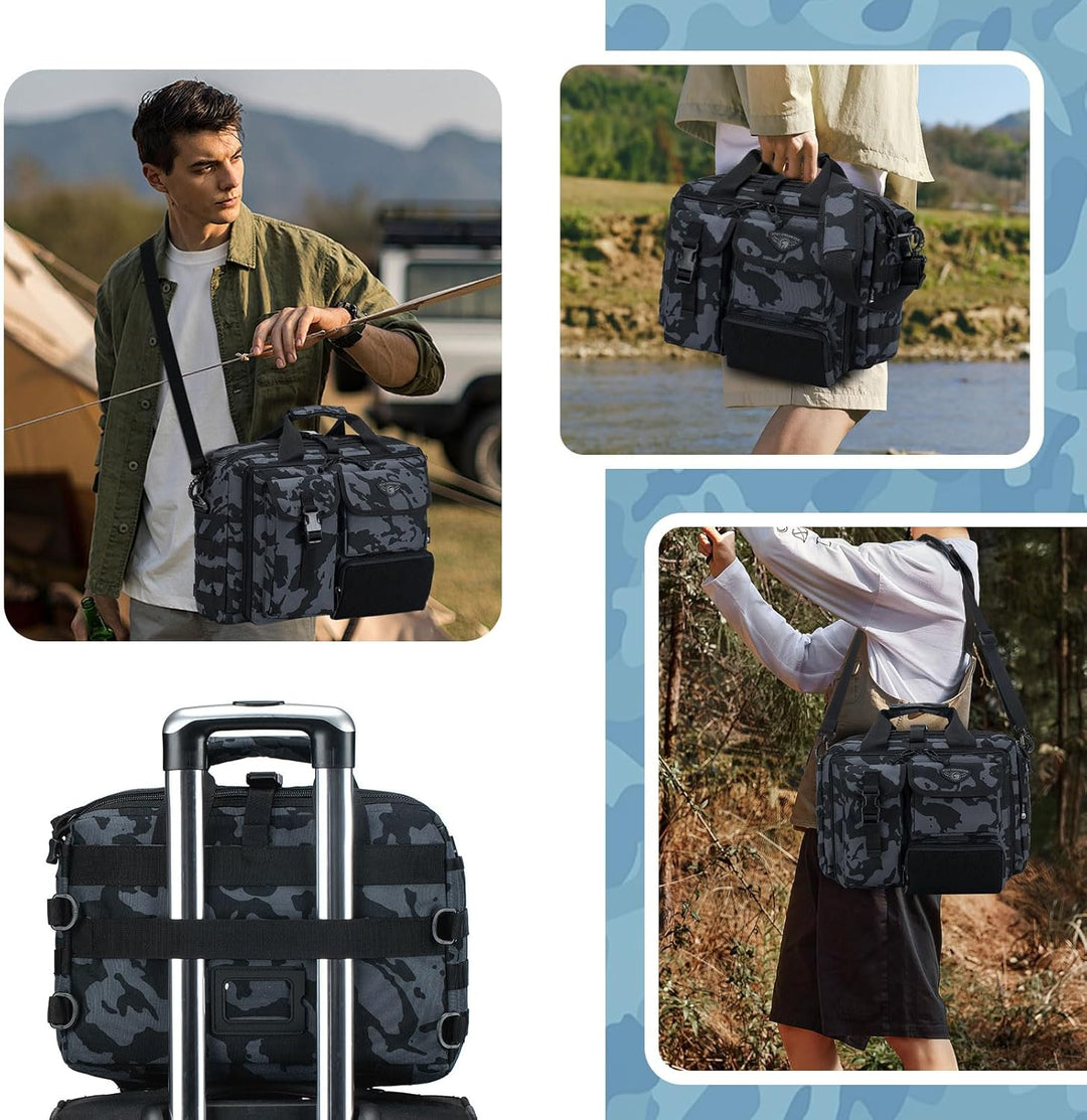 BAGZY Arbeitstasche Herren Multifunktional Taktische Tasche Range Bag Laptoptasche 14/15,6/17 Zoll A