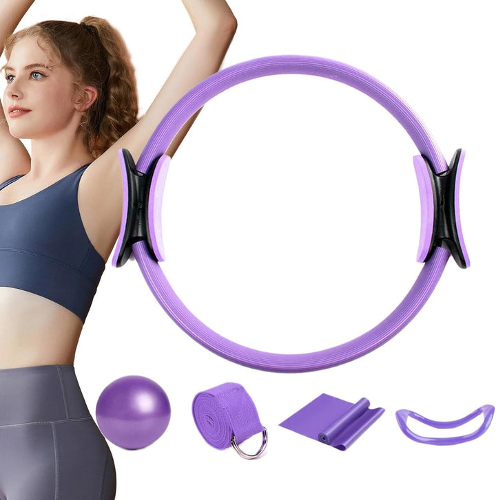 Pilates Ring Set, Pilates Essentials Kit Für Frauen, Pilate Ring Und Ball Set, Widerstandsbänder - 5