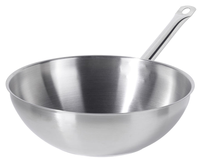 METRO Professional Wok unbeschichtet | Ø 30 cm | Edelstahl | Backofengeeignet bis max. 240 °C | auch