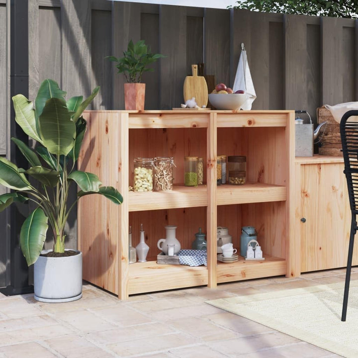 vidaXL Outdoor Küchenschrank, Gartenschrank mit viel Stauraum, Küchenzeile Unterschrank mit modulare