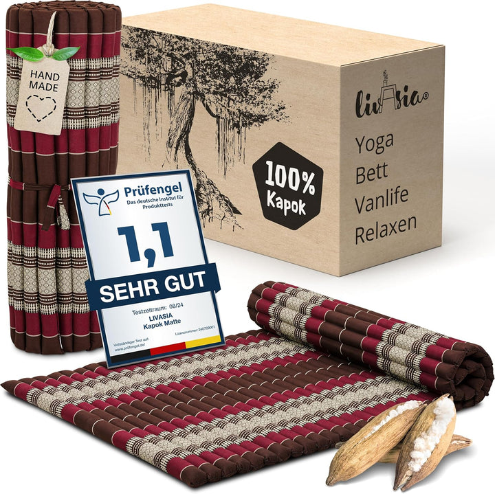 livasia Rollmatte Rollmatratze L-200x110x4,5cm, Gästebett Gästematratze 1 Person, Reisebett Kofferra