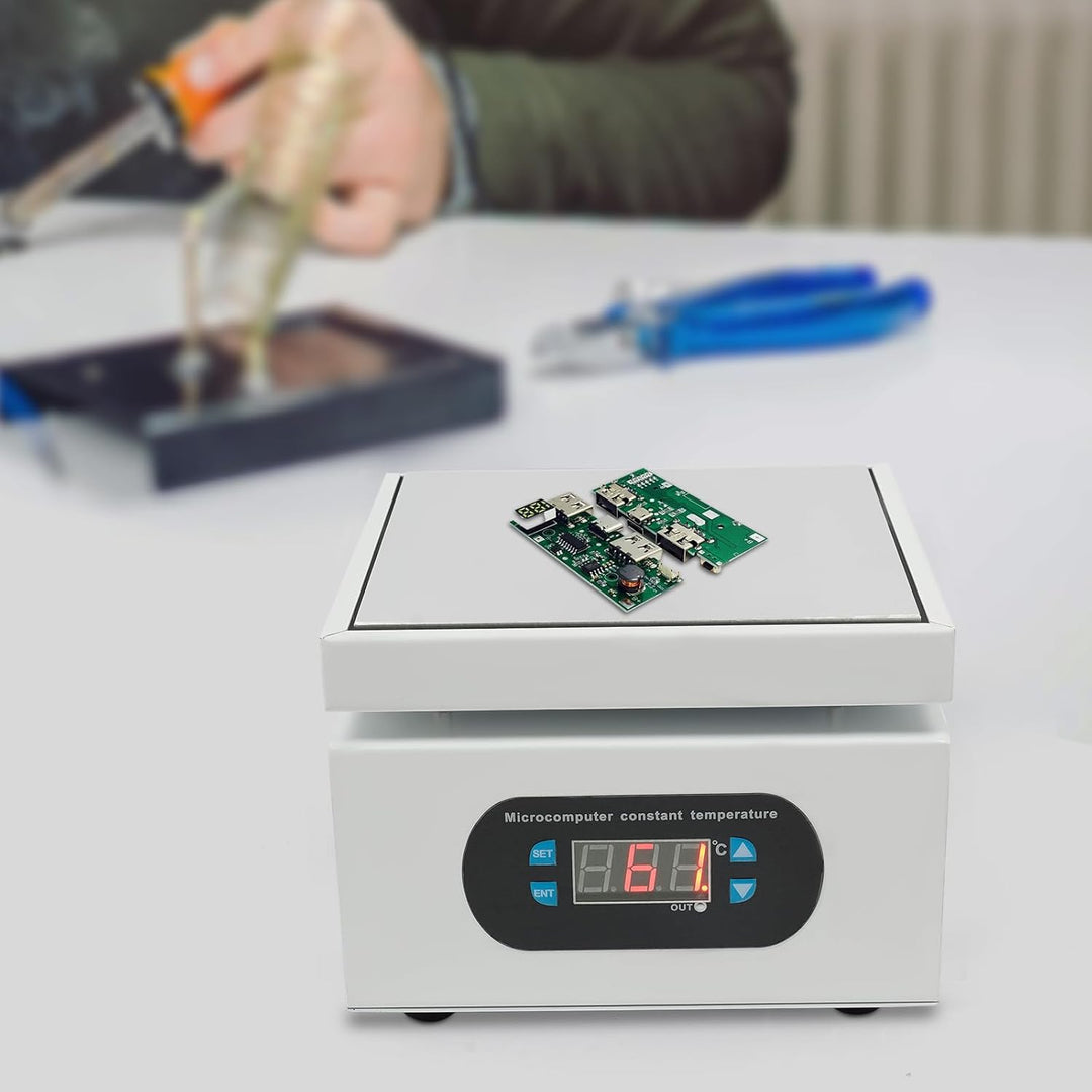 Elektrische Löt-Heizplatte, 500W LED-Mikrocomputer Elektrische Heizplatte Digitale LCD Elektronische