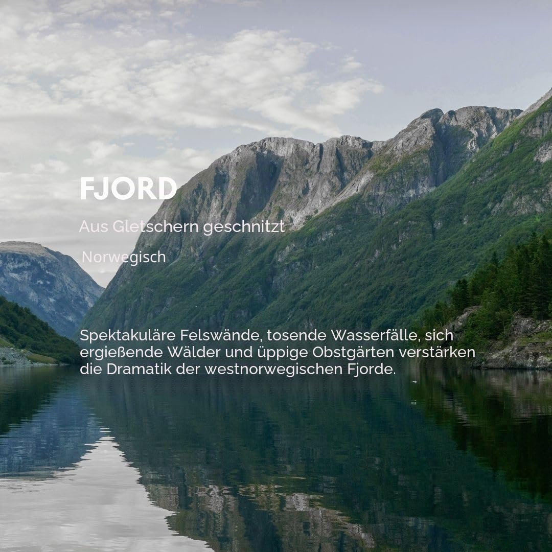 Skandinavisk FJORD Mini Duftkerze. Duftnoten: Apfel- und BirnenbluÌˆte, ObstgartenfruÌˆchte und rote