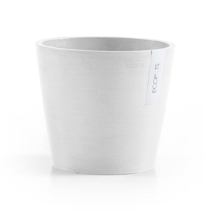 Ecopots Amsterdam 20 + Blumentopf mit Wasserreservoir - L 20 cm x H 17,2 cm - Innen- und Aussenberei