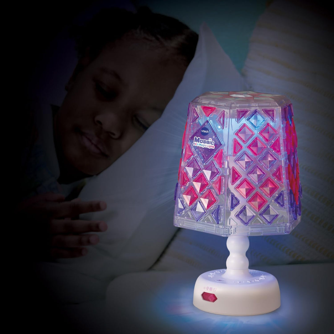 VTech - Mosaic Magic Lights Lampe – Mosaik-Set für Kinder – Lampe für Schlafzimmer personalisierbar
