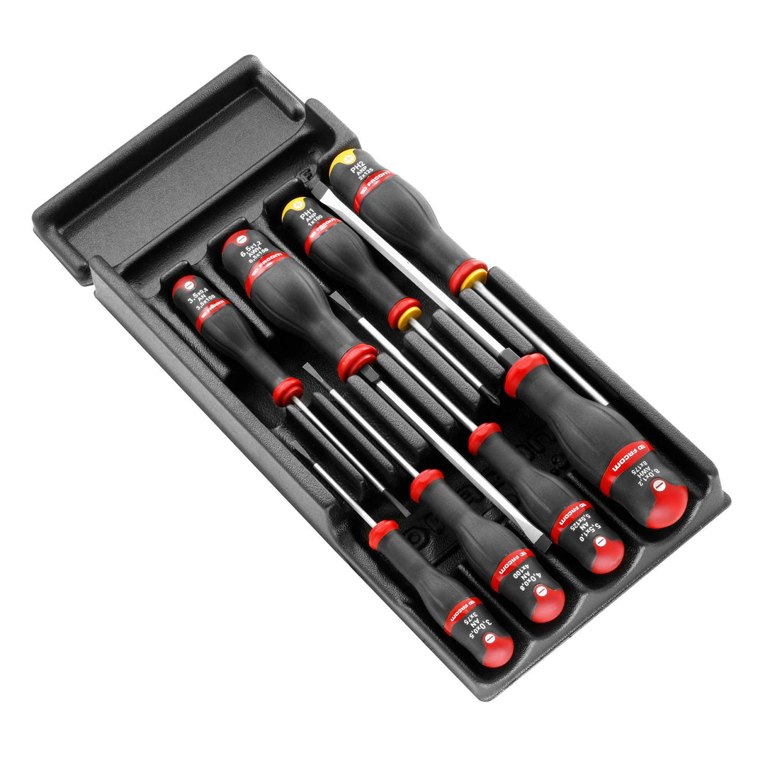 FACOM – Modul mit 8 Protwist-Schraubendrehern – MOD.AT1 – Geeignet für Trolleys – Ergonomischer zwei