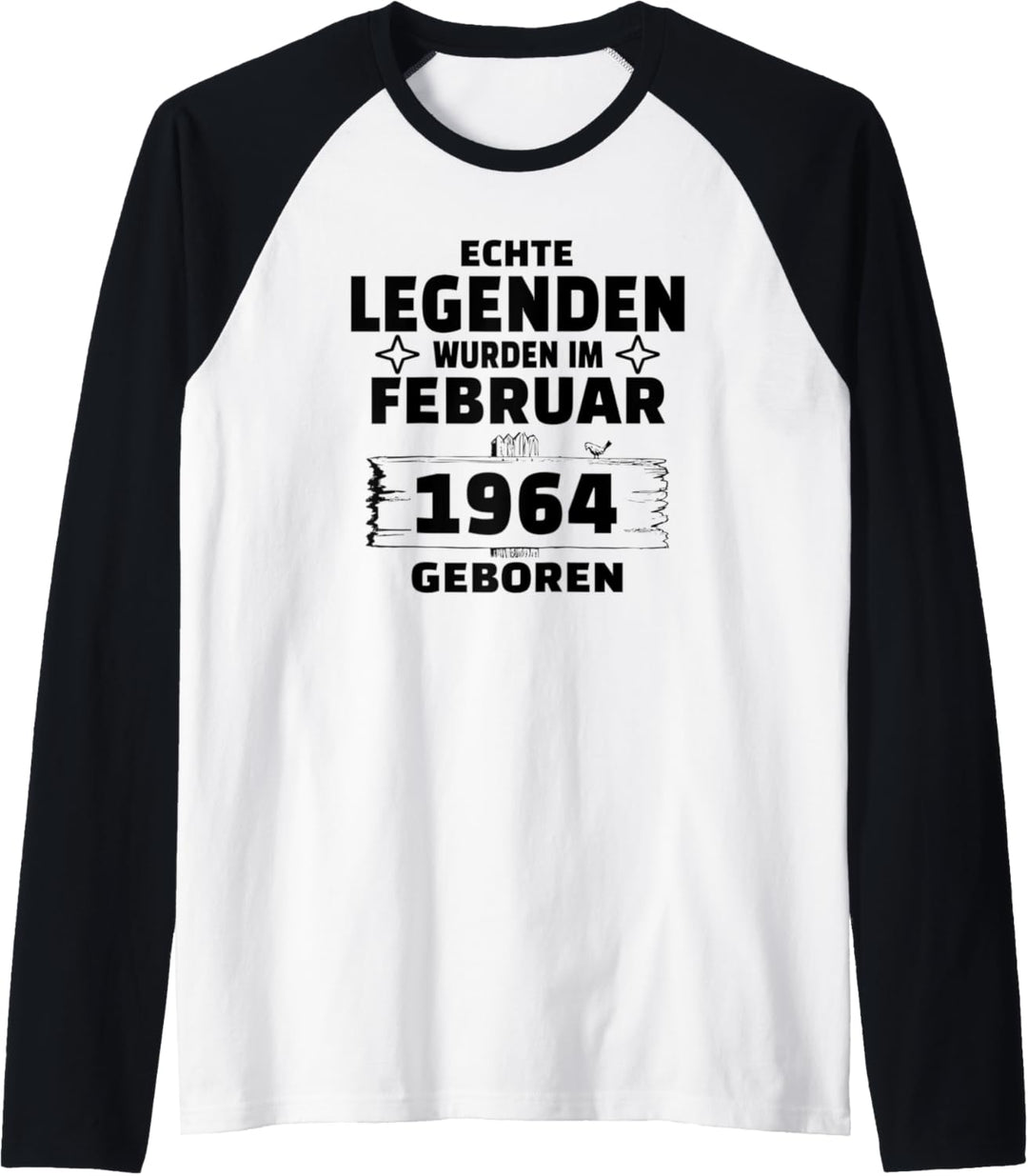 Geburtstag Jahrgang 1964 Februar Design Raglan